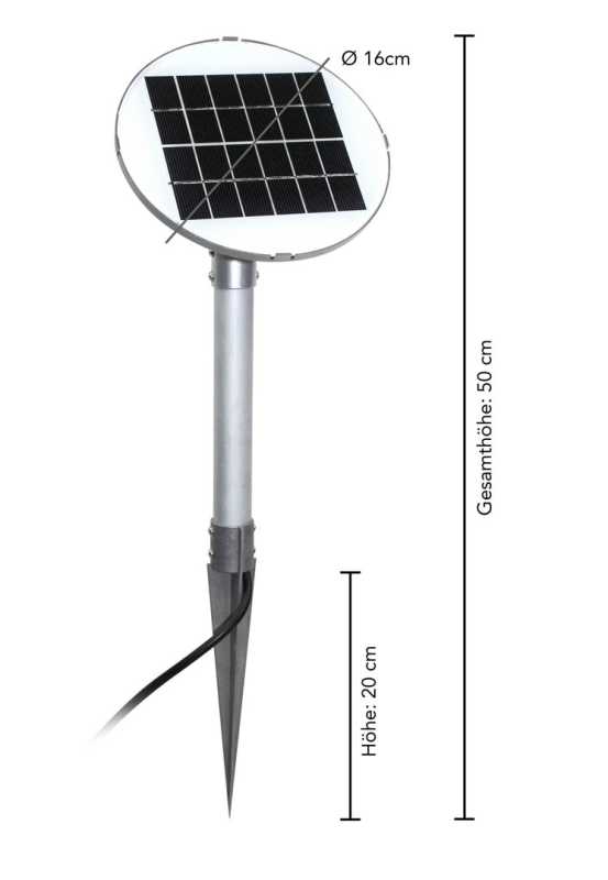 dekorative Aussenleuchte mit Solar